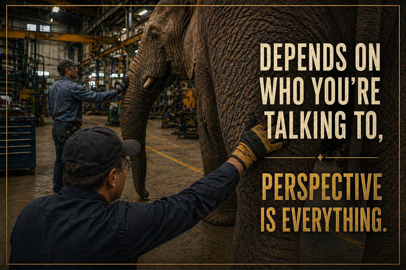 Positively Riveting: The Elephant Won't Move