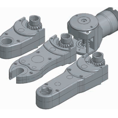 Lubbbering LSP3 Access Geared Offset Head - Inline Design