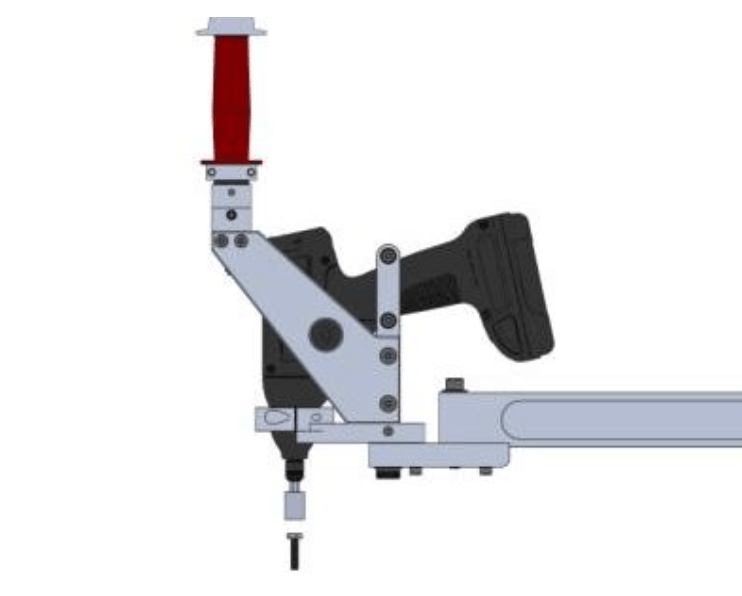 ETA Tool Arms: Torque arms for fastening vertically with dedicated holders for specific electric tools