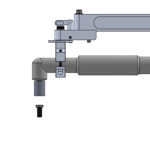 ETA Tool Arms: Torque arms for fastening vertically with electric right angle tools