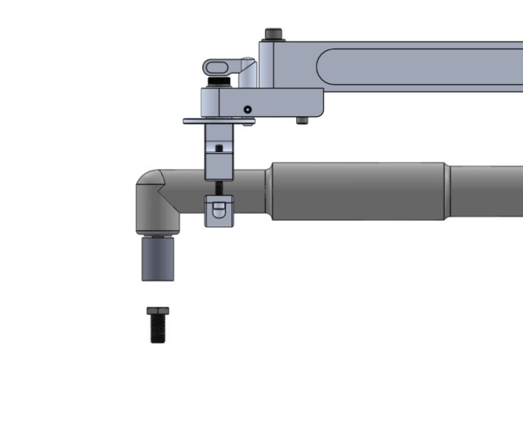 ETA Tool Arms: Torque arms for fastening vertically with electric right angle tools