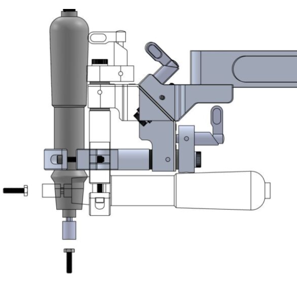 ETA Tool Arms: Torque arms for fastening both vertically and horizontally with the same inline or pistol electric tool