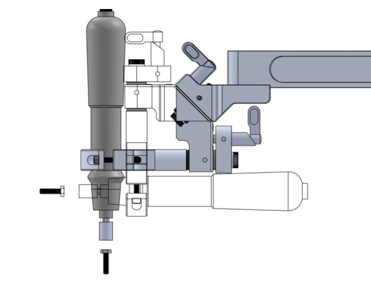 ETA Tool Arms: Torque arms for fastening both vertically and horizontally with the same inline or pistol electric tool