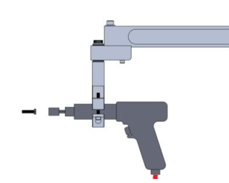 ETA Tool Arms: Torque arms for fastening horizontally with inline or pistol air tools