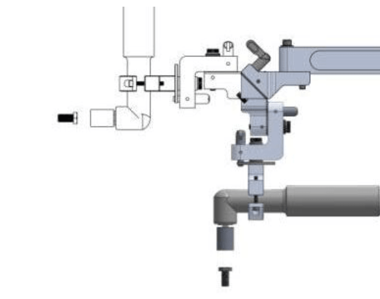 ETA Tool Arms: Torque arms for fastening both horizontally and vertically with the same right angle air tool