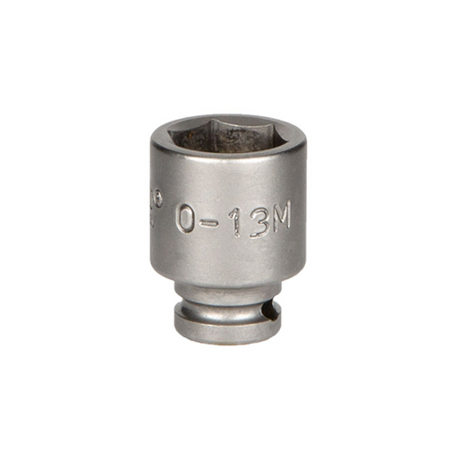 Momento 0-11M, 11 mm 6-Point Impact Socket, 1/4" Female Square Drive, Fixed Magnet, Non-Covered, Impact Rated