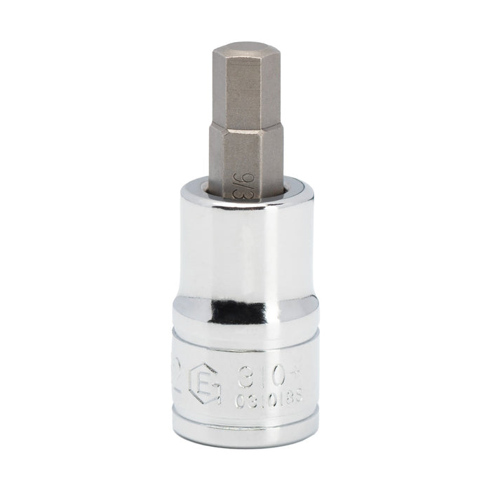 Genius Tools 310+2148 3/8" Drive 8mm Hex Bit Socket, 50mm Long - High-Speed Steel Professional Socket - View #2