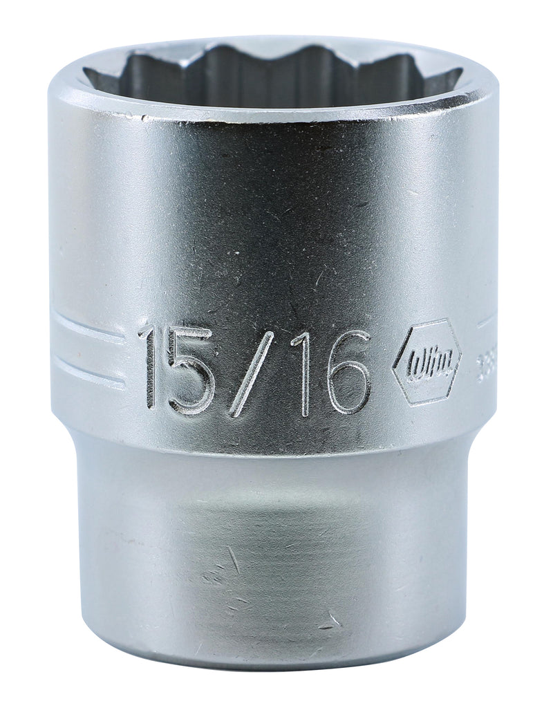 Wiha 33818 12 Point - 1/2" Drive Socket 15/16"