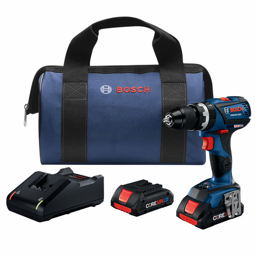 Bosch GSB18V-535CB25, 18V 1/2 In. Hammer Drill/Driver Kit