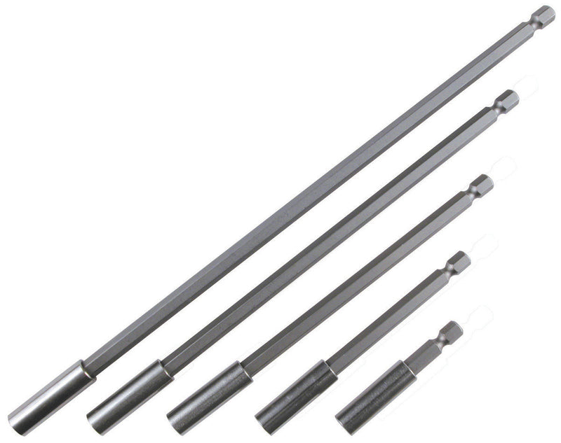 Wiha 71499 5 Piece Magnetic Retaining Ring 1/4" Bit Holder Set