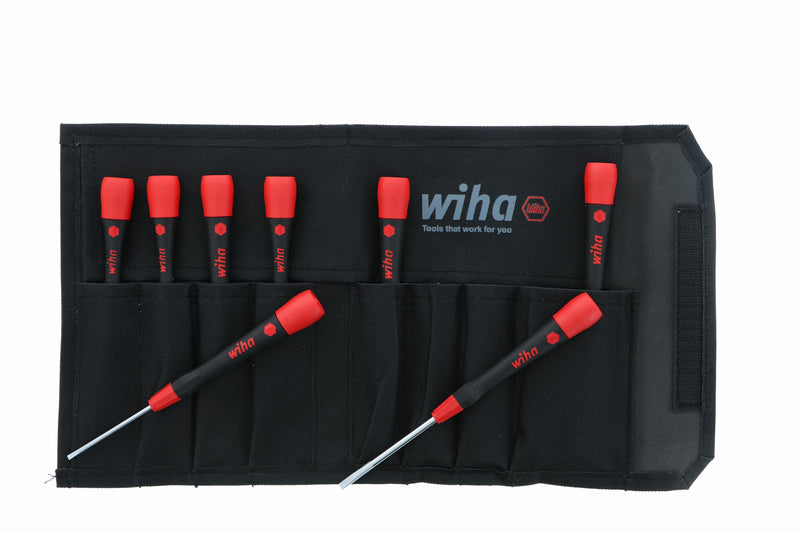 Wiha 26094 8 Piece PicoFinish Precision Slotted Screwdriver Set