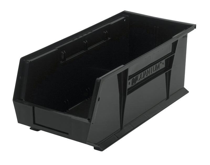 Quantum QUS248BR, QUS Quantum Ultra Stacking & Hanging Recycled Polypropylene Black Bins, By Multiples
