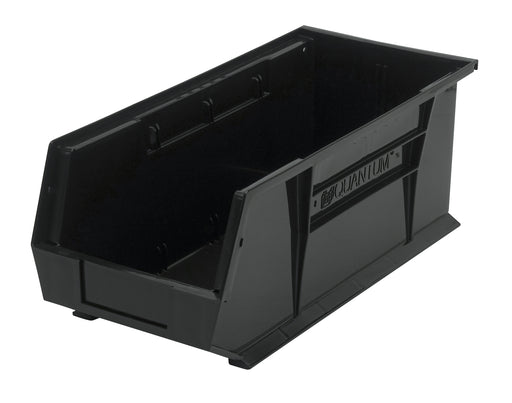 Quantum QUS248BR, QUS Quantum Ultra Stacking & Hanging Recycled Polypropylene Black Bins, By Multiples