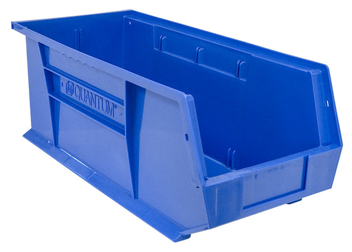 Quantum QUS248BL, QUS Quantum Ultra Stacking & Hanging Polypropylene Blue Bins, By Multiples