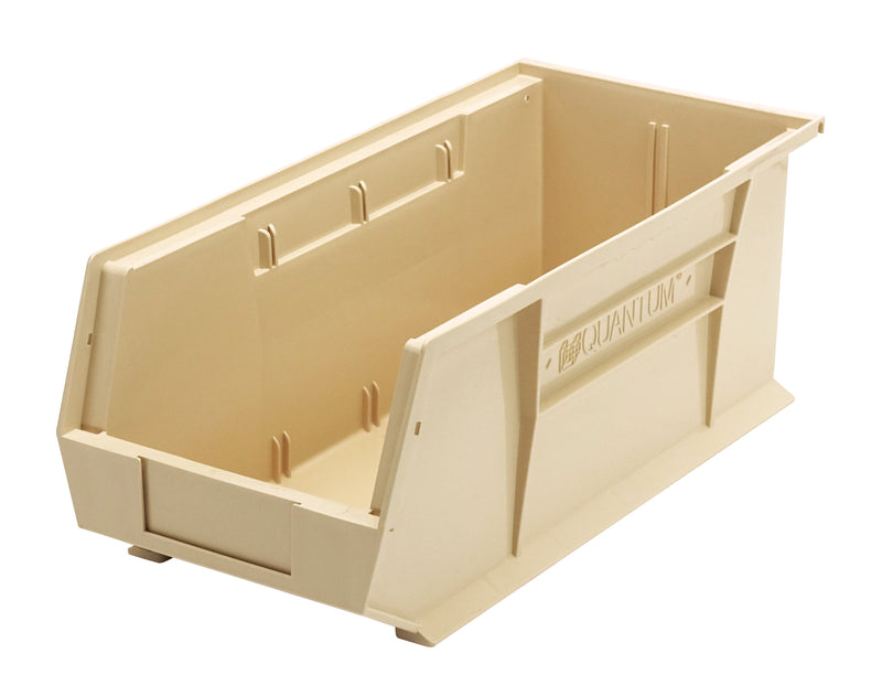 Quantum QUS248IV, QUS Quantum Ultra Stacking & Hanging Polypropylene Ivory Bins, By Multiples