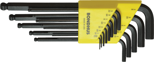 Bondhus 15711, Ball-End, ProGuard, Tagged/Barcoded, 5-Pack, Inch Hex L-Wrench