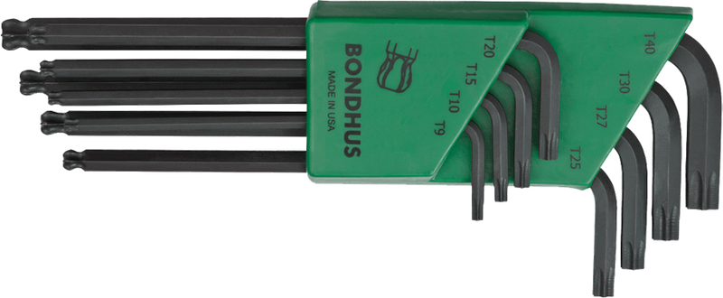 Bondhus 11715, Ball-End, ProGuard, Tagged/Barcoded, 5-Pack, Torx, BallStar L-Wrench