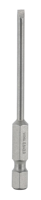 Wiha 74034 Slotted Bit 3.0 - 70mm - 10 Pack