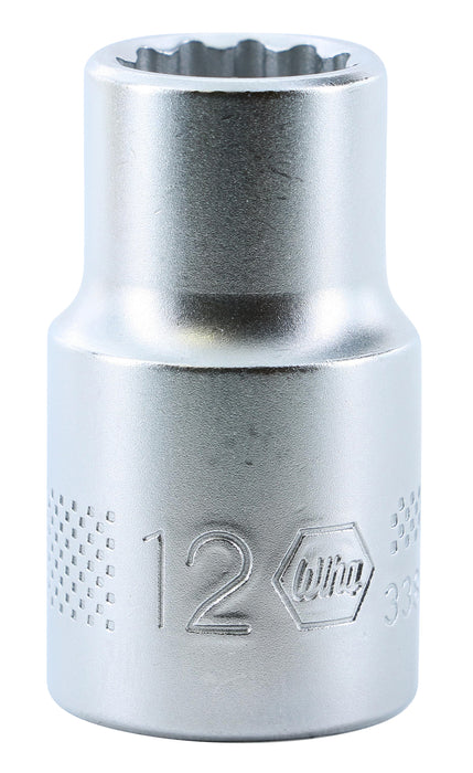 Wiha 33828 12 Point - 1/2" Drive Socket 12.0mm