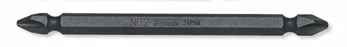 Ko-Ken 123PG.100-1(9), 1/4 Hex Dr. Double Ended Bit  PH1  Length 100mm Magnetized