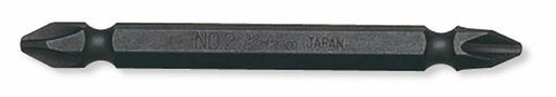 Ko-Ken 123PG.75-3(9), 1/4 Hex Dr. Double Ended Bit  PH3  Length 75mm Magnetized