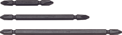 Ko-Ken 123PN.100-1(9), 1/4 Hex Dr. Double Ended Bit  PH1  Length 100mm