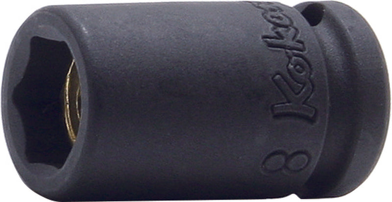 Ko-ken 12400AG-11/32, 1/4 Sq. Dr. Socket, 11/32 6 point, Length 23mm, Magnet
