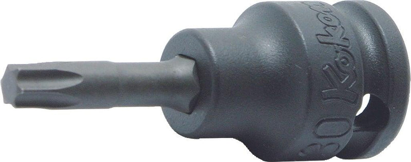 Ko-ken 13025.50-T27, 3/8" Square Drive Power Bit Socket, TX 27 - Torx Key, Length 50mm, Impact Rated