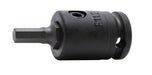 Ko-ken 13134M.52-14, 3/8" Square Drive Power Bit Socket, 14mm Hex Drive, Length 52mm, Impact Rated