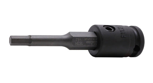 Ko-ken 13134M.92-5, 3/8" Square Drive Power Bit Socket, 5mm Hex Key, Length 92mm, Impact Rated