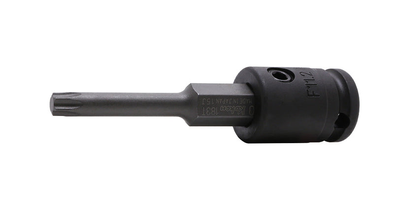 Ko-ken 13134T.92-T55, 3/8" Square Drive Power Bit Socket, TX 55 - Torx Key, Length 92mm, Impact Rated