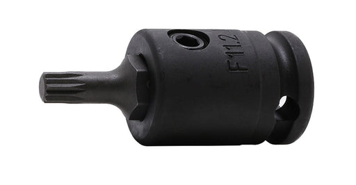 Ko-ken 13134X.52-M12, 3/8" Square Drive Power Bit Socket, M12 Triple Square (XZN), Length 52mm, Impact Rated