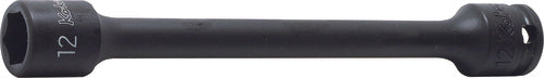 Ko-ken Barbell Impact Socket, Metric Hex, 6-Point, Flat Drive, Extension, Non-Covered, Fixed Magnet, Impact Rated