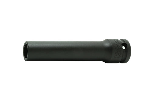 Ko-ken Impact Socket, Metric Hex, 12-Point, Flat Drive, Non-Covered, Non-Magnetic, Thin Wall, Impact Rated
