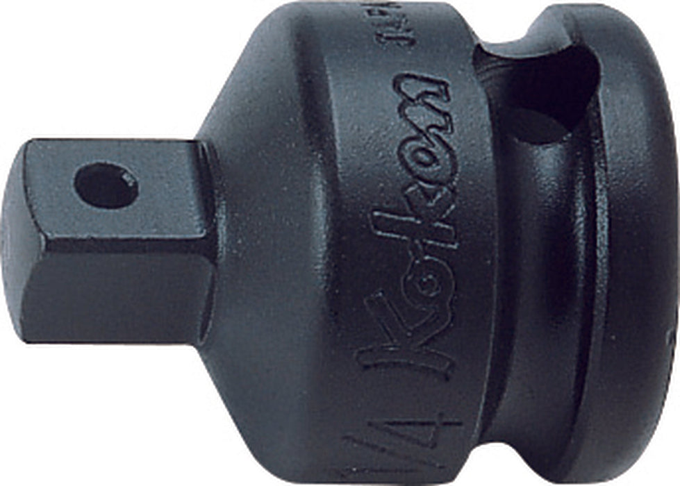 Ko-ken 13322A-P, 3/8 Sq. Dr. Adaptor, 1/4 Square, Length 27mm, Pin type