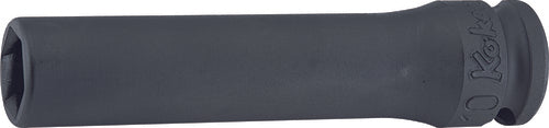 Ko-ken 13400-10WN, 3/8 Sq. Dr. Socket, 10mm 4 point, Length 32mm, Weld Nut