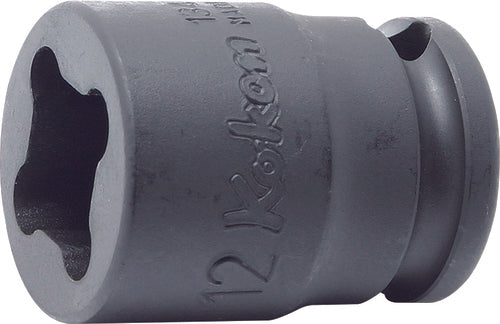 Ko-Ken 13400-10WN, 3/8 Sq. Dr. Socket  10mm 4 point Length 32mm Weld Nut