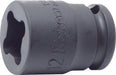 Ko-ken Impact Socket, Metric Square, 4-Point, Weld Nut, Non-Covered, Non-Magnetic, Impact Rated