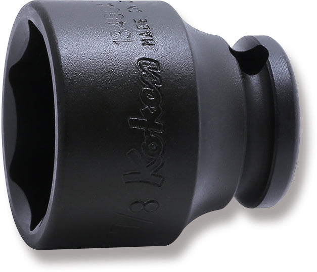 Ko-ken 13400A-9/16, 3/8 Sq. Dr. Socket, 9/16 6 point, Length 32mm
