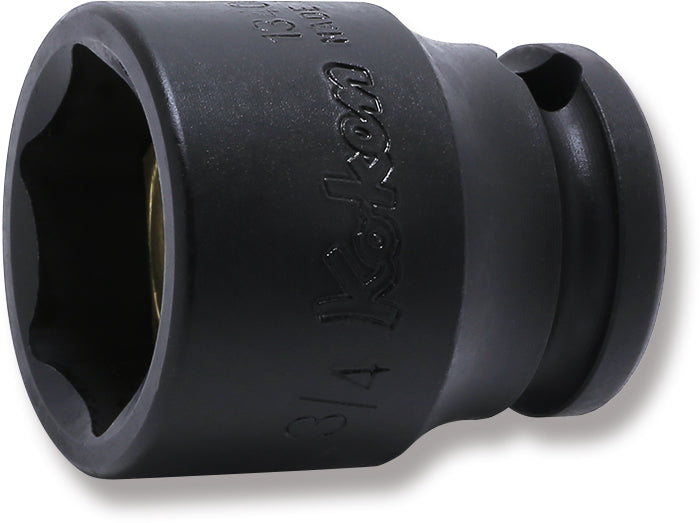 Ko-ken 13400AG-3/8, 3/8 Sq. Dr. Socket, 3/8 6 point, Length 32mm, Magnet