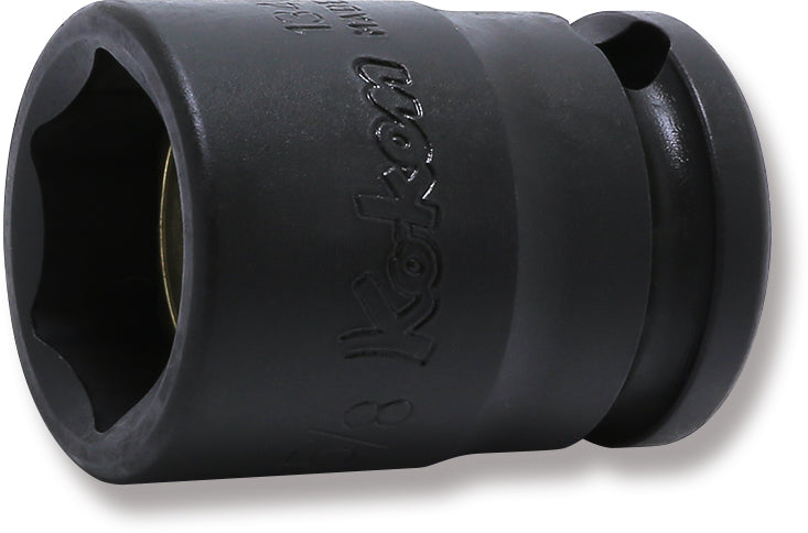 Ko-ken 13400AG-7/16, 3/8 Sq. Dr. Socket, 7/16 6 point, Length 32mm, Magnet