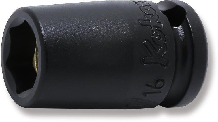 Ko-ken 13400AG-9/16, 3/8 Sq. Dr. Socket, 9/16 6 point, Length 32mm, Magnet