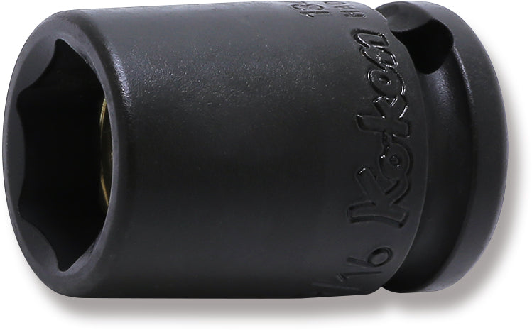Ko-ken 13400M-10, 3/8 Sq. Dr. Socket, 10mm 6 point, Length 32mm