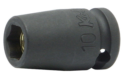 Ko-Ken 13400MG-10, 3/8 Sq. Dr. Socket  10mm 6 point Length 32mm Magnet