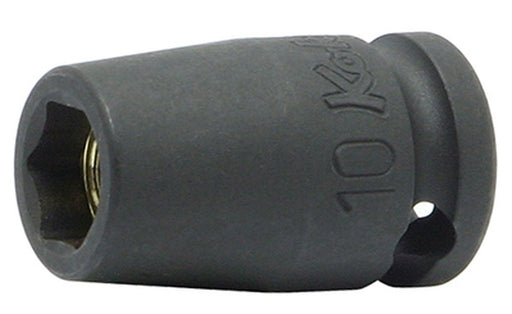 Ko-ken 13400MG-9, 3/8 Sq. Dr. Socket, 9mm 6 point, Length 32mm, Magnet