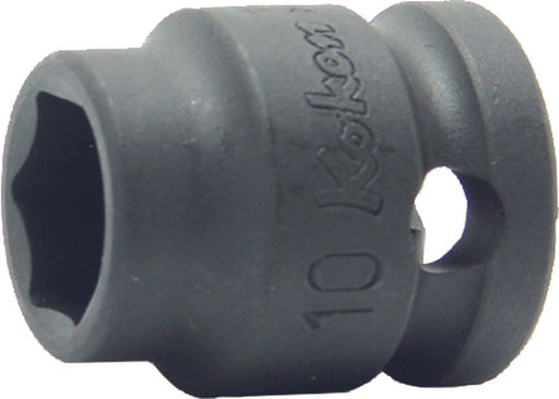 Ko-ken 13401MS-16, 3/8 Sq. Dr. Socket, 16mm 6 point, Length 25mm, Thin walled