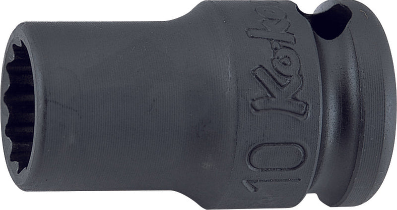 Ko-ken 13406M-15, 3/8 Sq. Dr. Socket, 15mm 12 point, Length 32mm, Thin walled