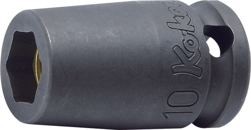 Ko-ken 13460M-10, 3/8 Sq. Dr. Socket, 10mm 6 point, Length 32mm, Self-Tapping screw