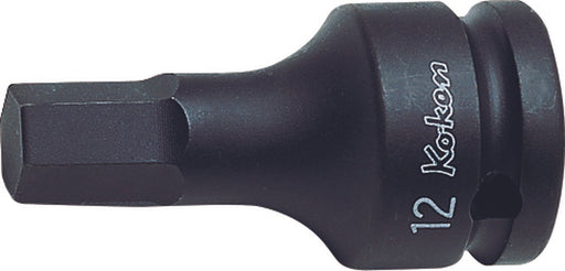 Ko-ken 14012M.60-8, 1/2" Square Drive Power Bit Socket, 8mm Hex Drive, Length 60mm, Impact Rated