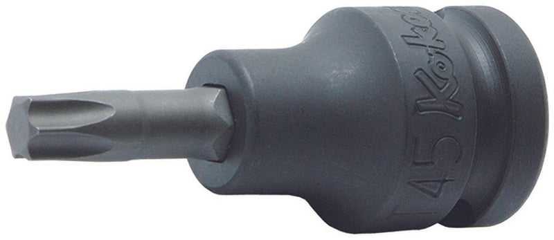 Ko-ken 14025.60-T50, 1/2" Square Drive Power Bit Socket, TX 50 - Torx Key, Length 60mm, Impact Rated